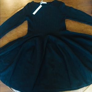 She and Sky Sweater Dress New Black 2 Size M